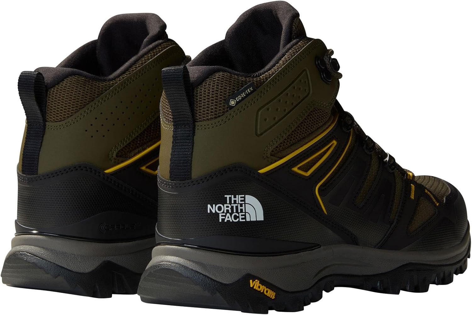 Мужские ботинки The North Face Hedgehog Mid Gore-tex, черный/зеленый — фото 4