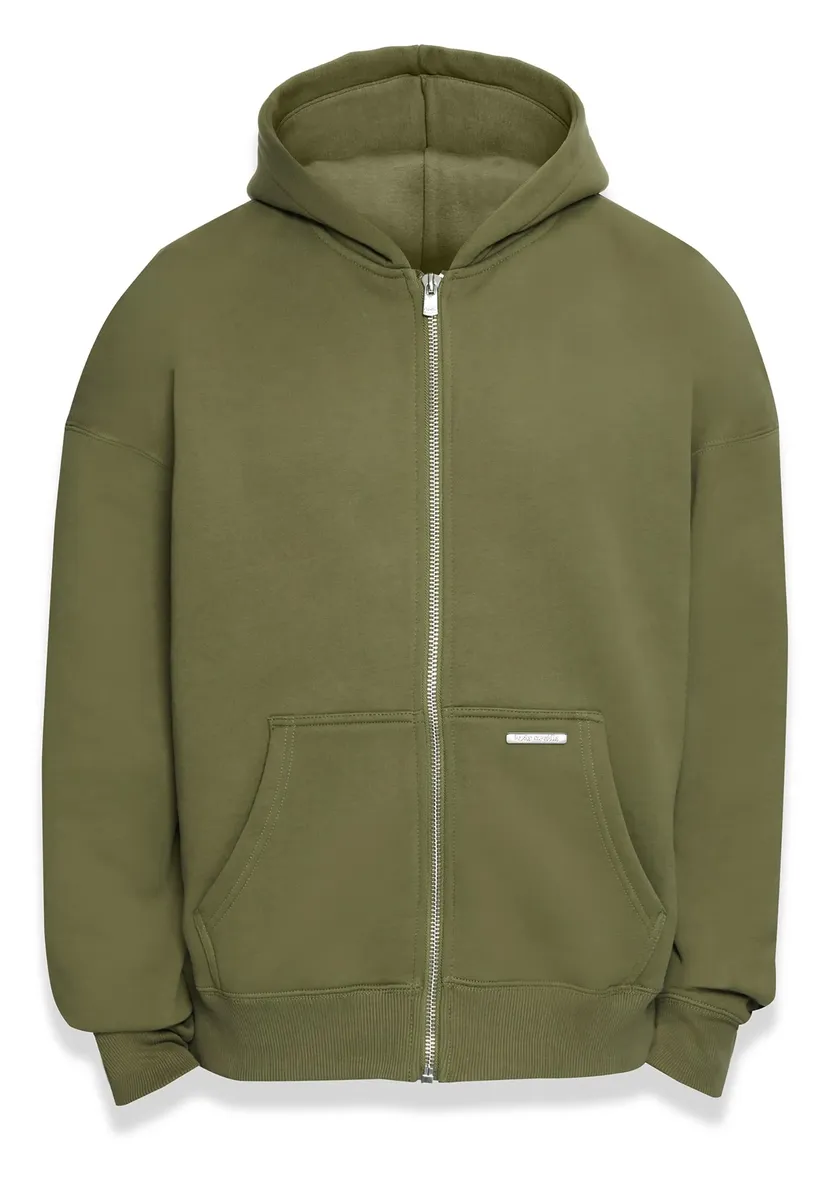 

Толстовка Dropsize " Dropsize Men's Bazix Republiq Super Heavy Rib Zipper", оливковый