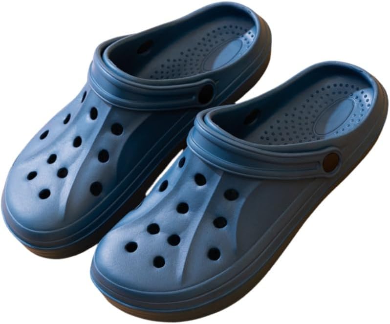 

Мужские тапочки EVA с деревянной подошвой - удобные, противоскользящие и дышащие, серые, синие и черные, подходят для использования дома и на улице, весна/лето Fmshi