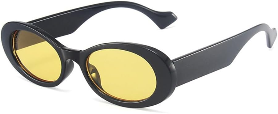 

Маленькие овальные солнцезащитные очки для женщин, леопардовый принт, желейный цвет, защита от УФ-излучения UV400 для занятий спортом на открытом воздухе, бега и езды на велосипеде UYPTK, Black Yellow