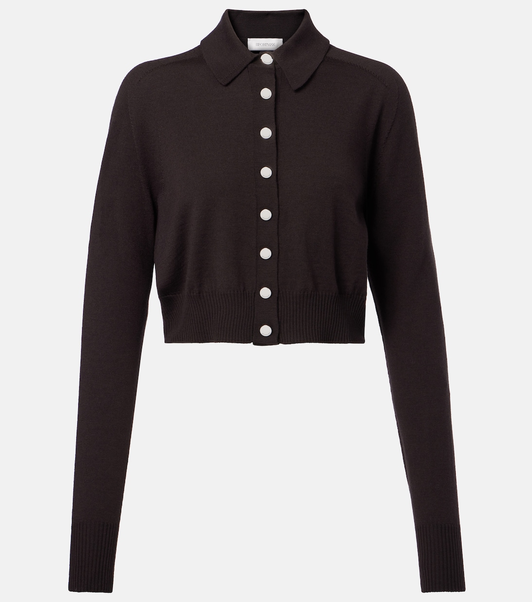 

Кардиган из чистой шерсти Perseo Sportmax, Testa Di Moro
