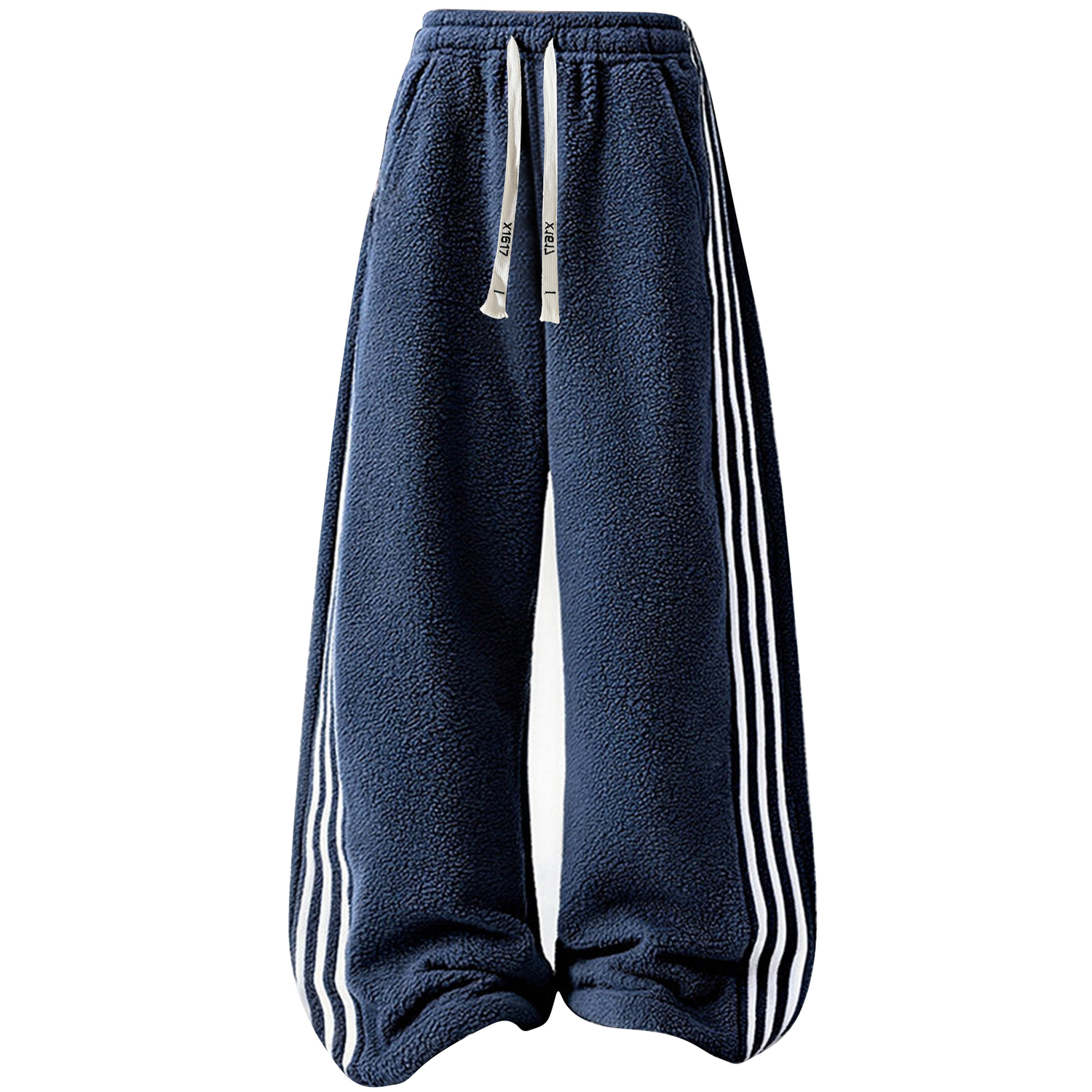 

Повседневные брюки Unisex утепленные с флисовой подкладкой прямого кроя X1617, темно-синий