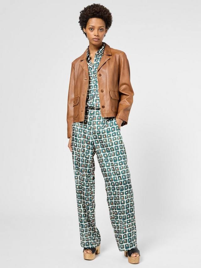 

Геометрические брюки ларисы Gerard Darel, зеленый