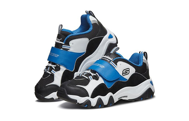 Кроссовки Skechers D"LITES Series Kids Lifestyle Shoes Kids Low-top Black/Blue — фото 3