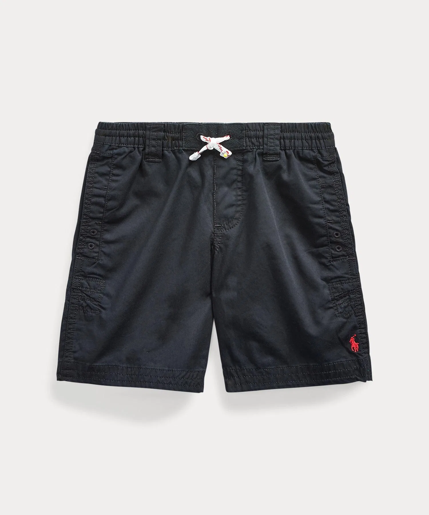Детские хлопковые шорты POLO RALPH LAUREN CHILDRENSWEAR чёрные — фото 2
