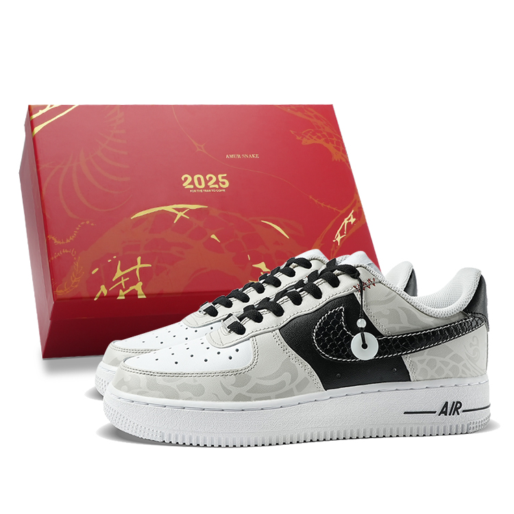 

Кроссовки Air Force 1 для скейтбординга, износостойкие, серо-черные, мужские Nike, Gray Black