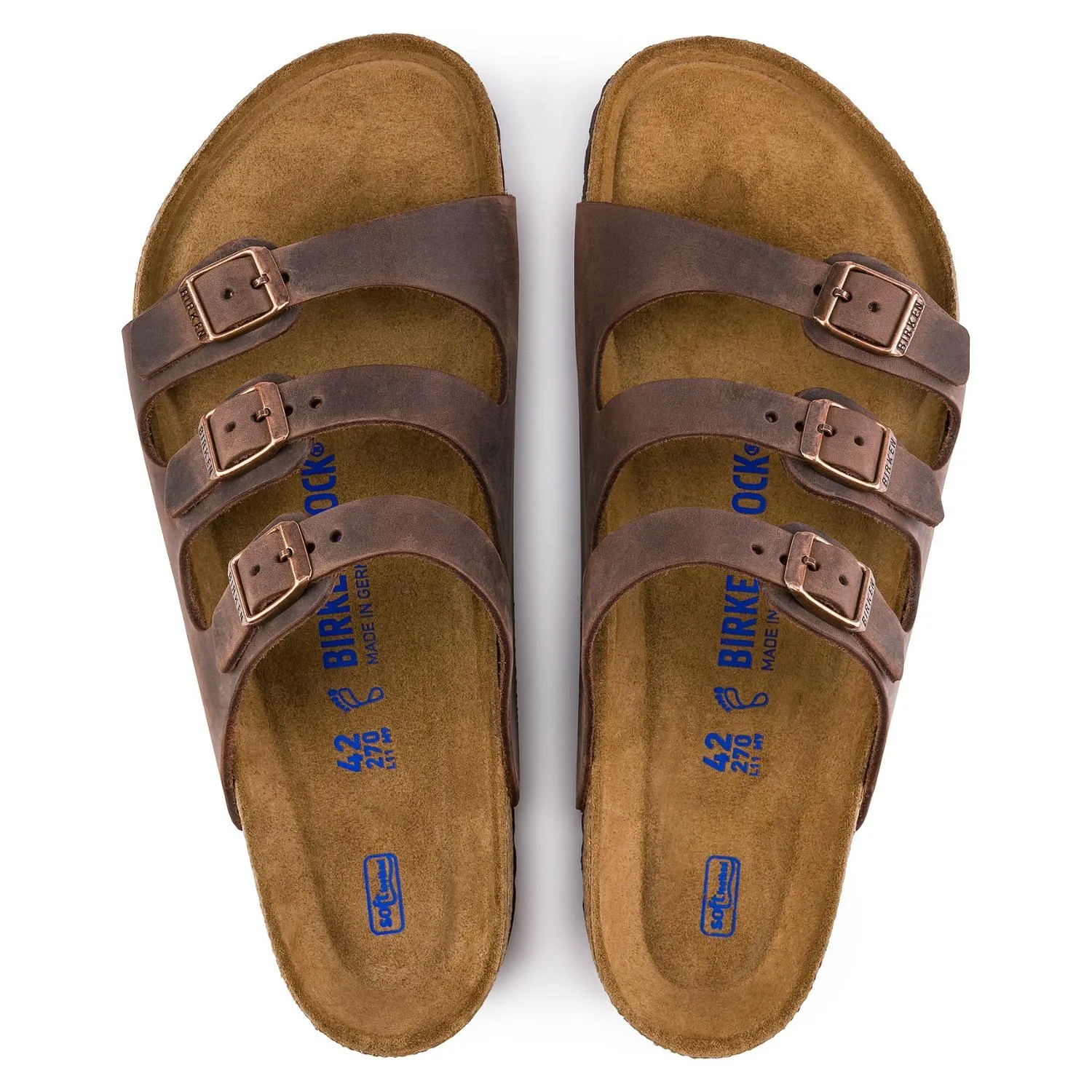 Сандалии с мягкой подошвой Florida - Женские Birkenstock, Habana Oiled Leather — фото 2