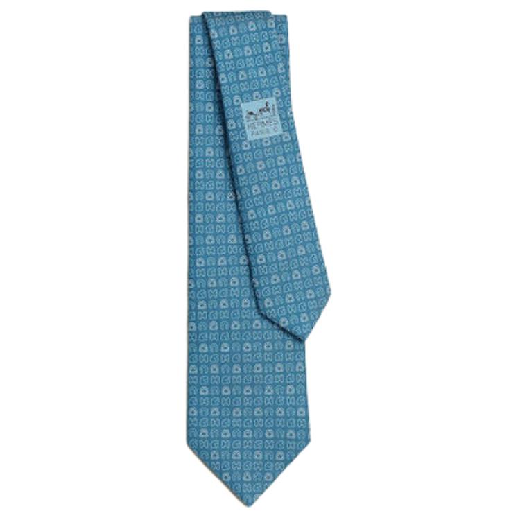 

HERMES Мужской галстук, Blue