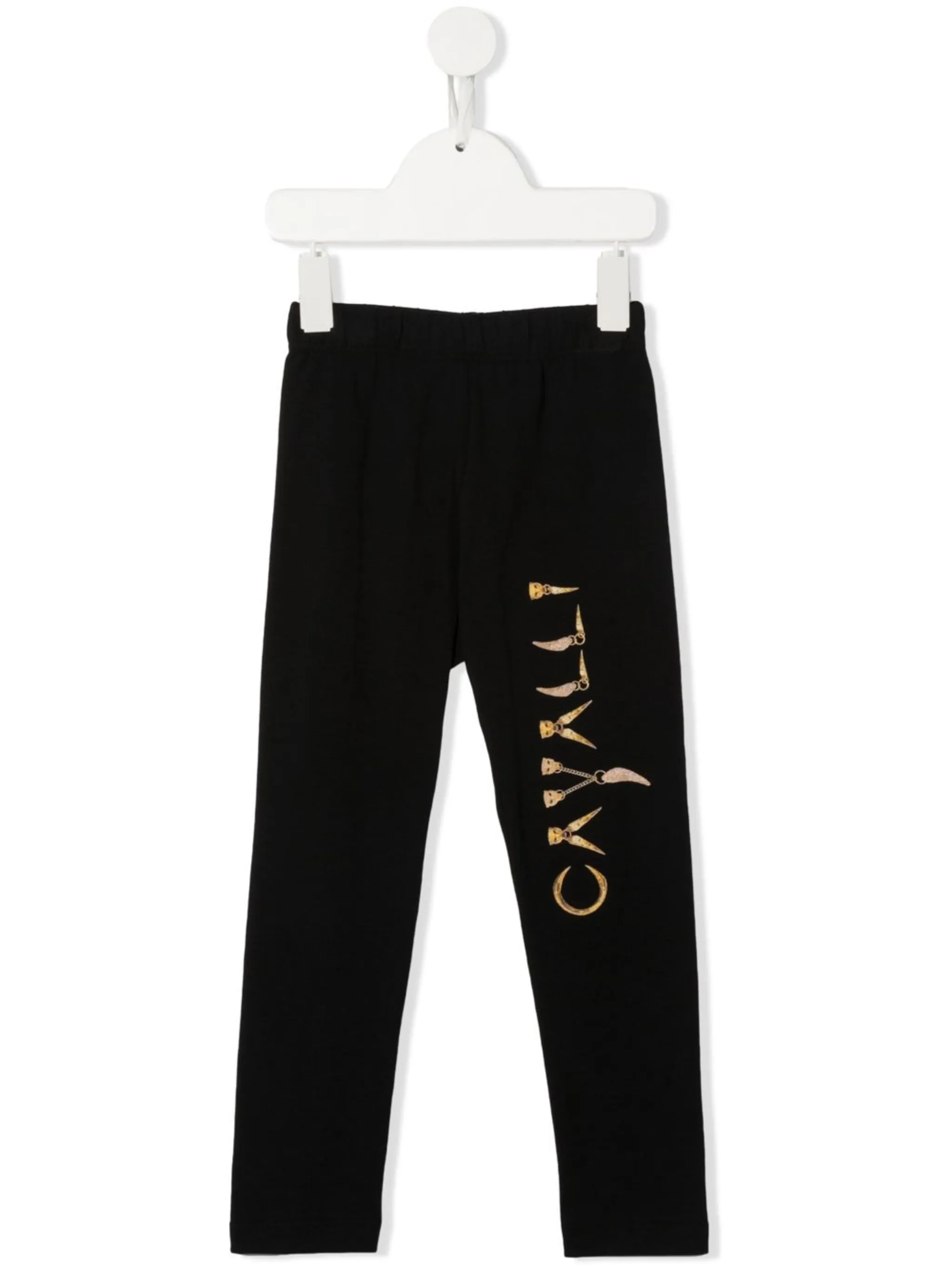 

Спортивные брюки с логотипом Roberto Cavalli Junior, черный