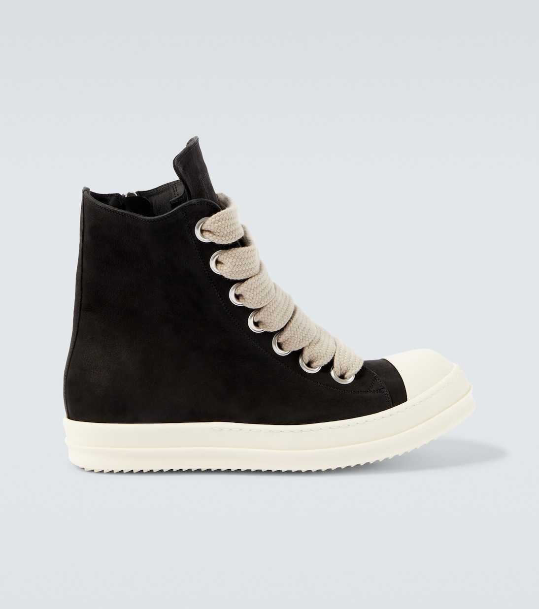 

Кроссовки Jumbolace из замши Rick Owens, Black/Milk/Milk