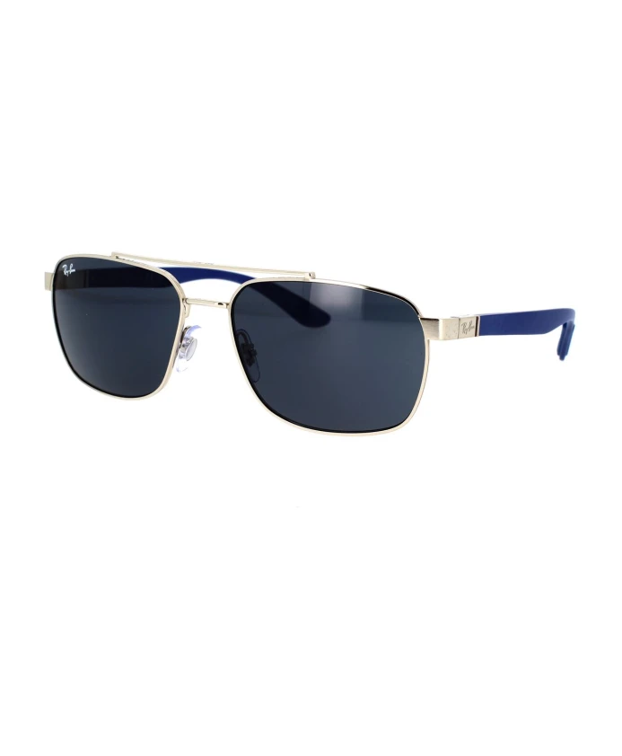 

Прямоугольные солнцезащитные очки из стали и поликарбоната. Ray-Ban, серый