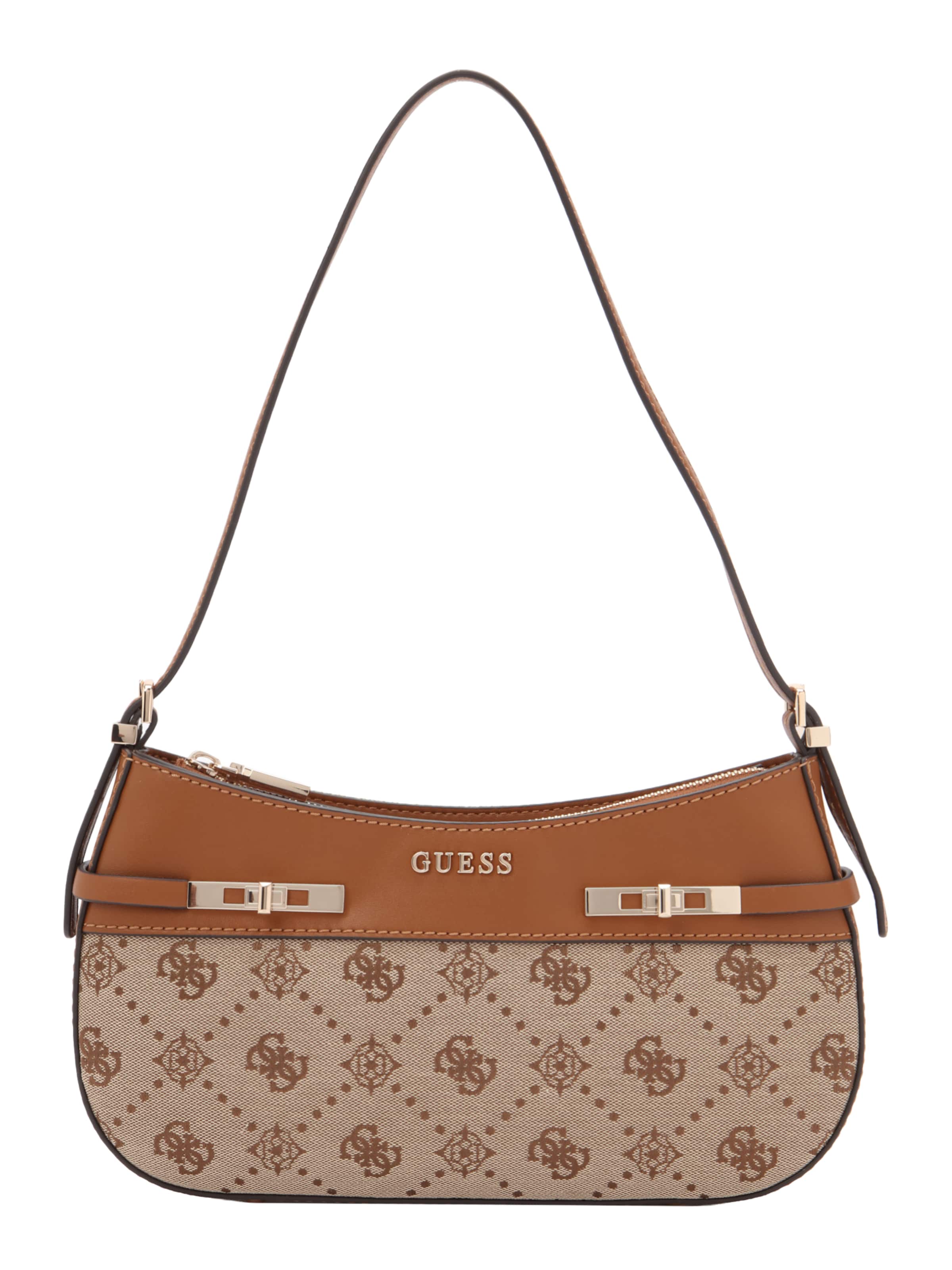 

GUESS Плечевая сумка 'MELINDA' в цвете Cognac, капучино