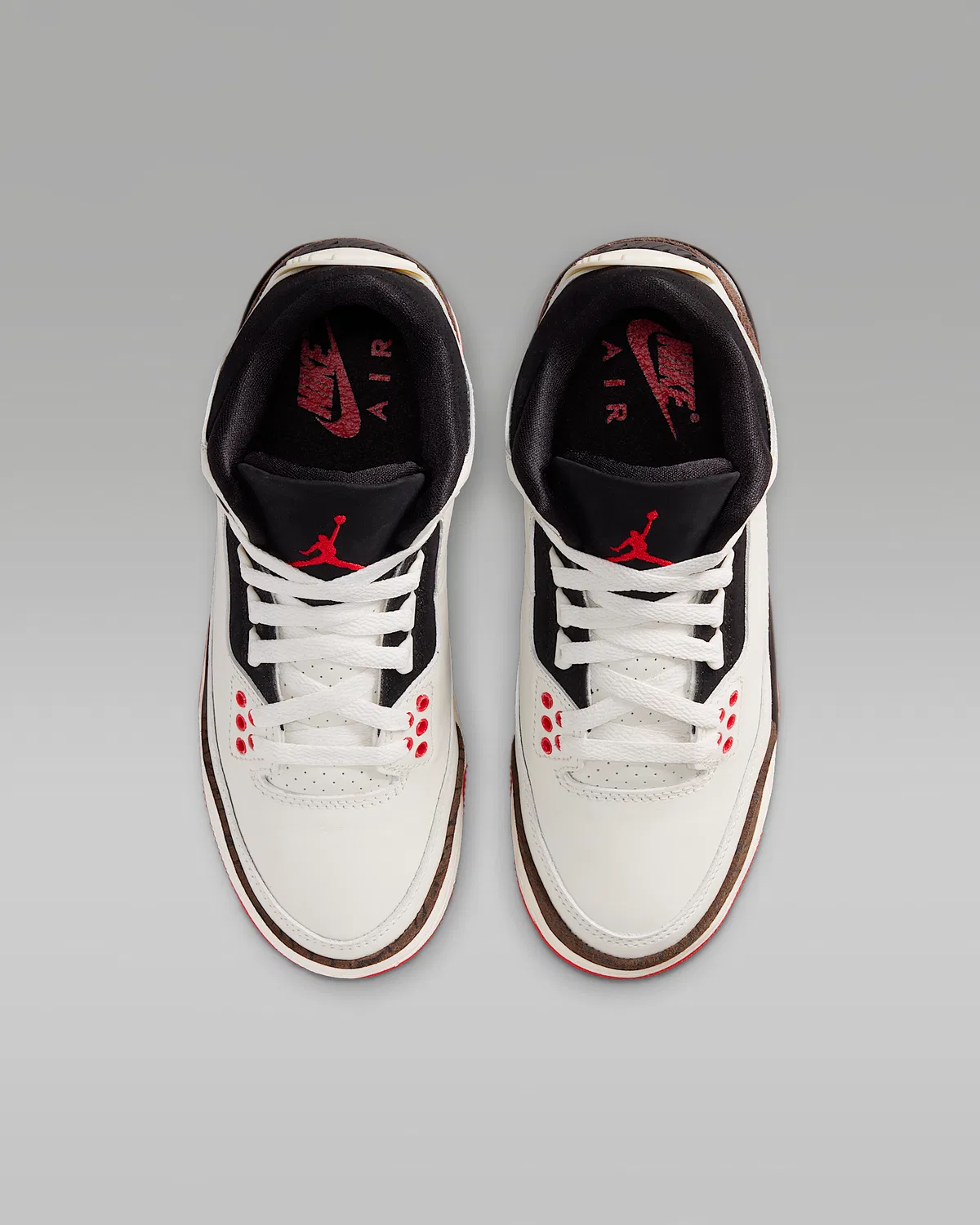 Кроссовки Air Jordan 3 "World's Best" для старших детей, Sail/University Red/Pale Ivory/Black — фото 4