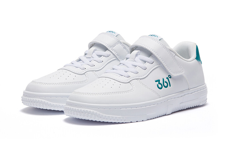 Детские кроссовки для скейтбординга Kids Low-top Белый/зеленый 361°Kids, зеленый — фото 3