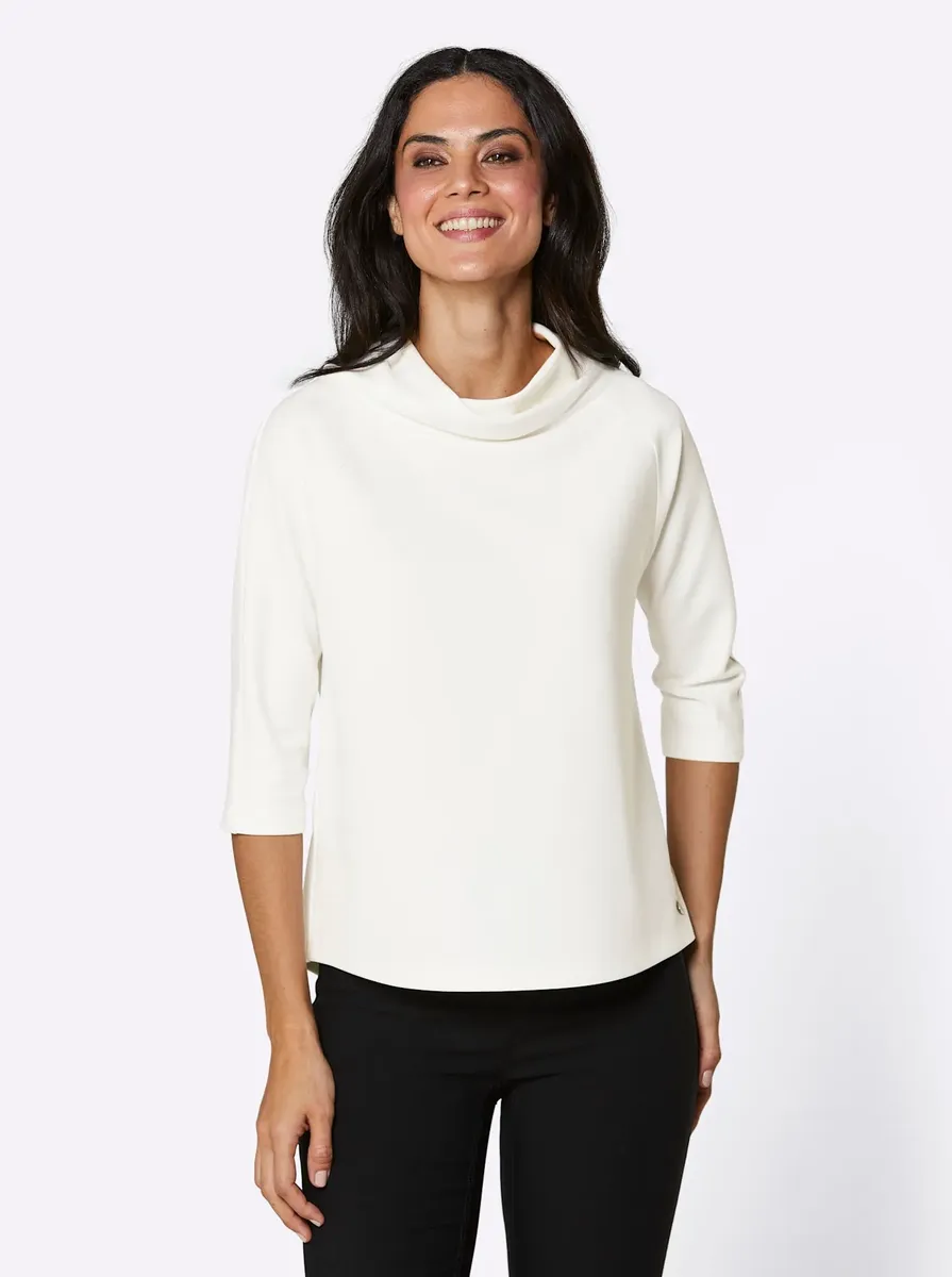 

CREATION L PREMIUM Рубашка с рукавом 3/4 "Modal Shirt", цвет Ecru