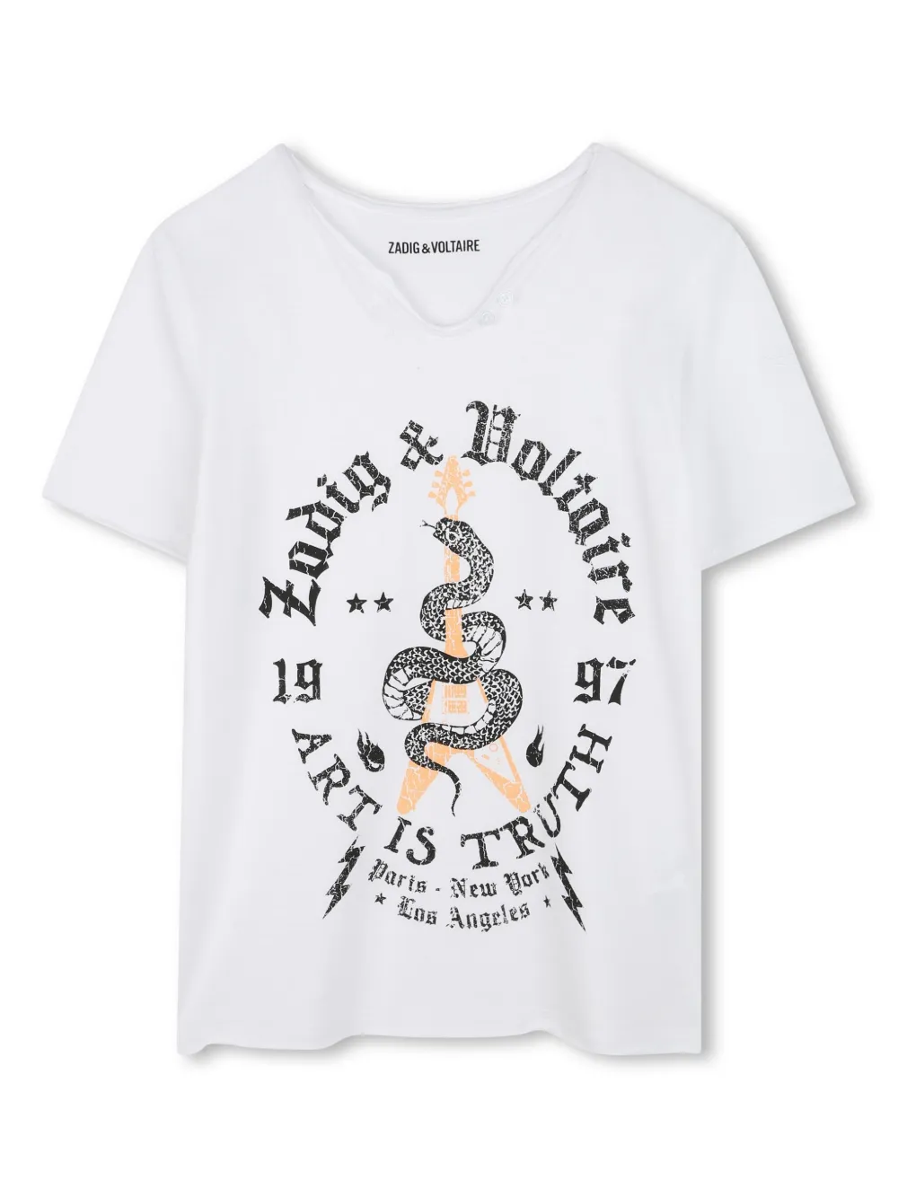 

Футболка с логотипом Zadig & Voltaire Kids, белый