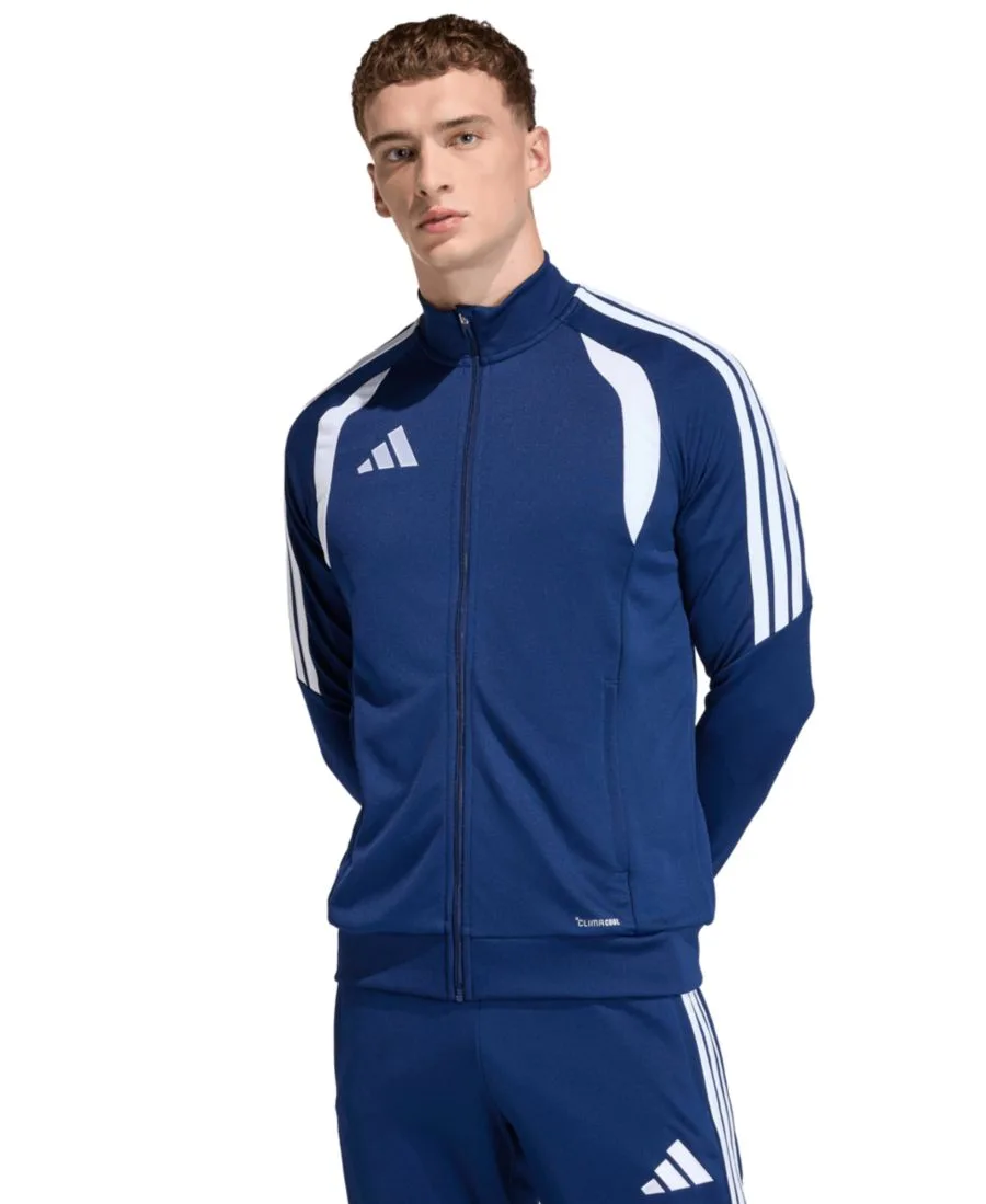 Мужская тренировочная куртка Tiro 26 League на молнии спереди Adidas, team темно-синий