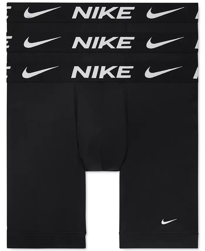 

Мужские боксеры-слипы Essential Micro Long Dri-FIT, 3 шт Nike, черный