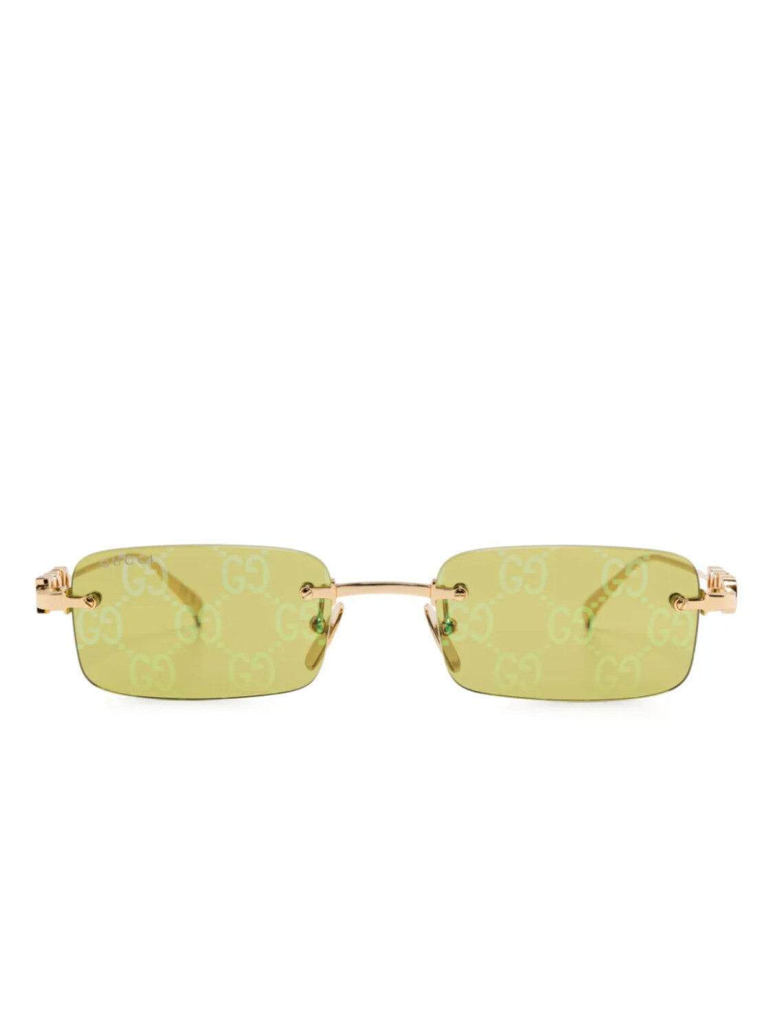 

Солнцезащитные очки без оправы Gucci Eyewear, золотой