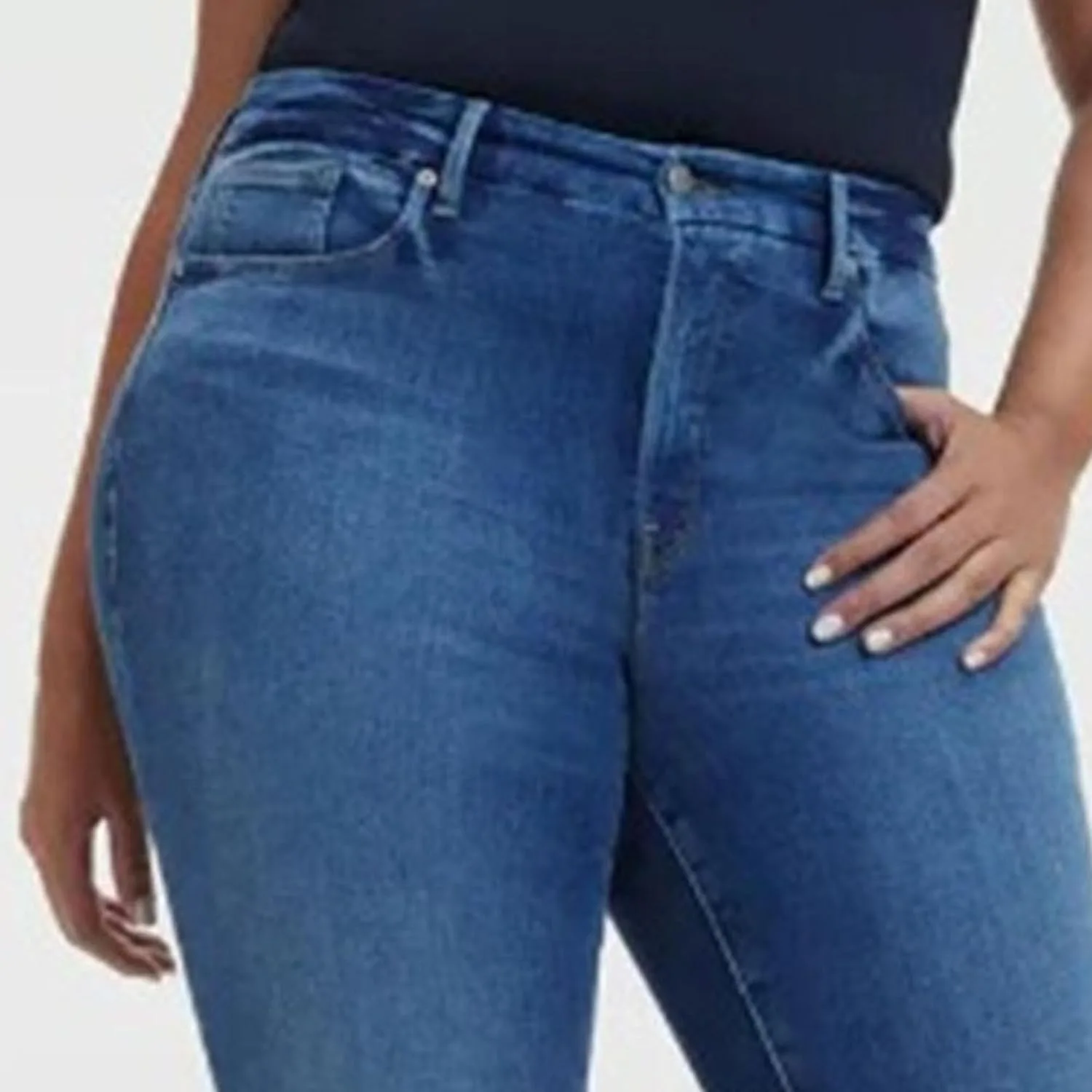 Женские джинсы Plus Size с высокой талией, эластичные — фото 4