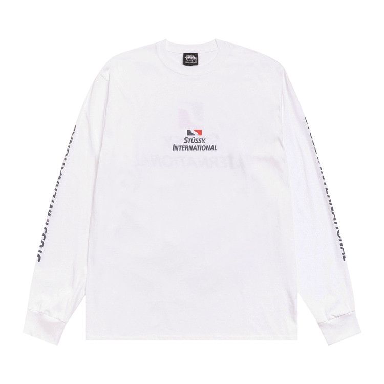 

Футболка Stussy International Long-Sleeve Tee 'White'
