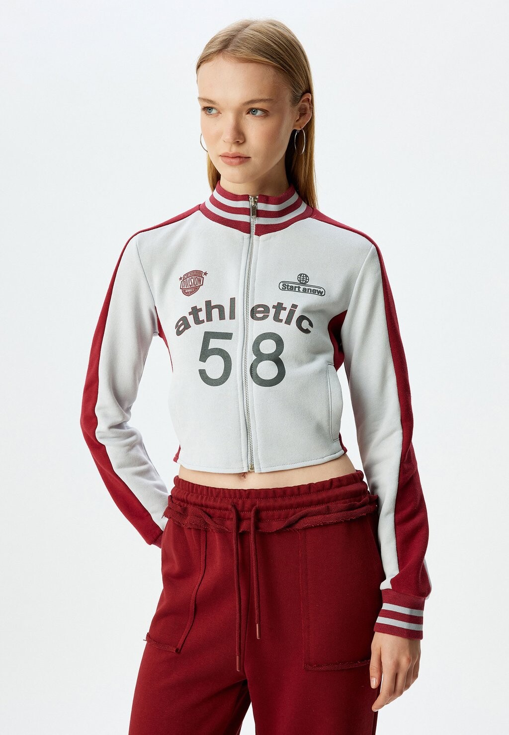 

Толстовка на молнии Koton, серый