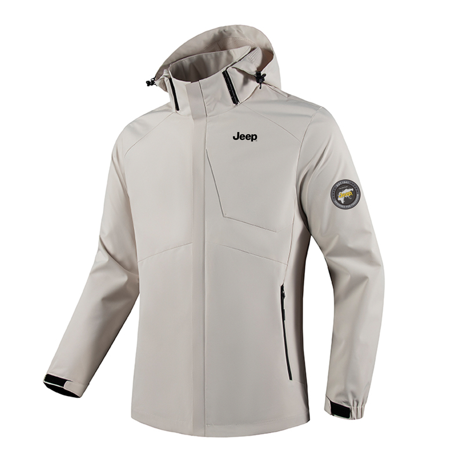 

Ветрозащитная, термо и водоотталкивающая ветровка Unisex Jeep, чистый черный, Розовый, Ветрозащитная, термо и водоотталкивающая ветровка Unisex Jeep, чистый черный