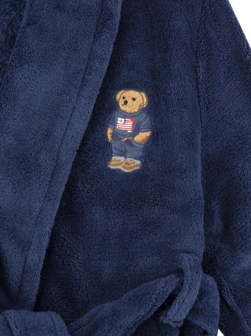 Халат с нашивкой POLO RALPH LAUREN KIDS, синий — фото 4