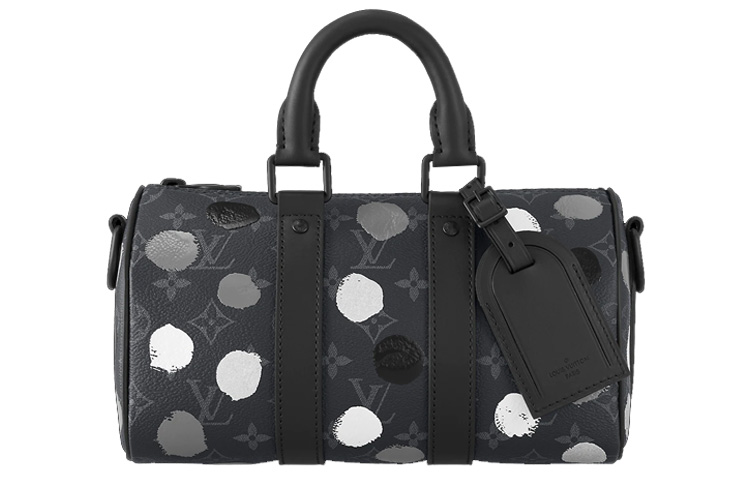 

LOUIS VUITTON Сумка X Yayoi Kusama Keepall 25 Monogram Eclipse Black/Silver