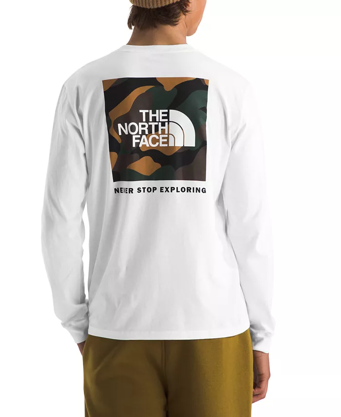 

Мужская футболка с длинным рукавом Box NSE Standard-Fit с логотипом The North Face, белый
