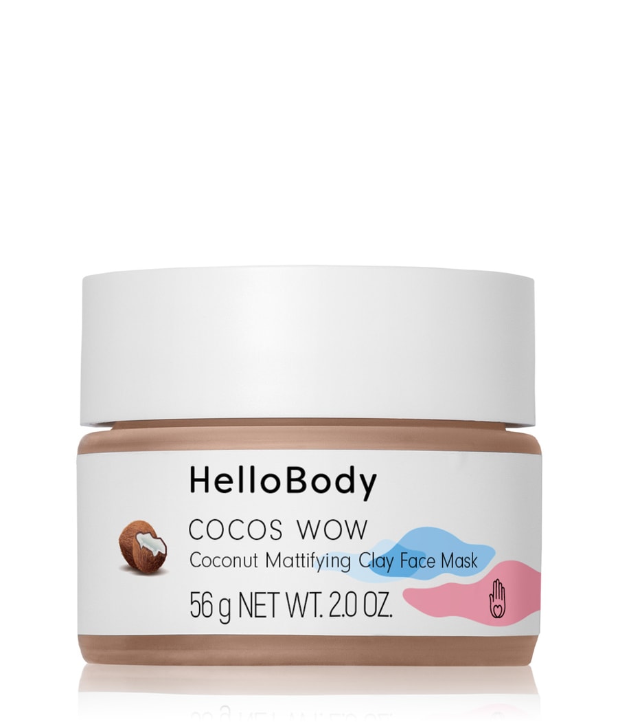 

Медицинская маска HelloBody COCOS WOW Coconut Mattifying Clay Face Mask, 50 ml
