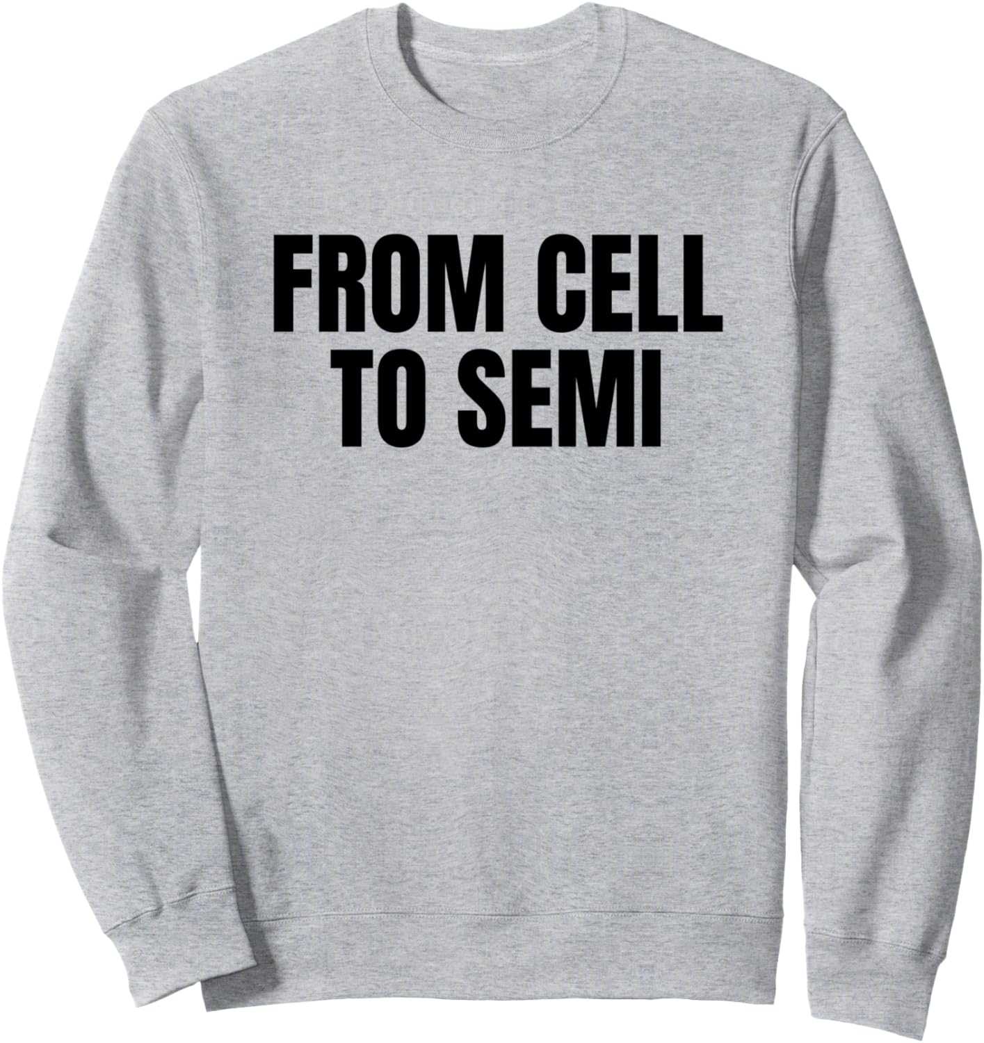 

Футболка с забавным рисунком «От клетки до полуприцепа» Four1Nine Truckers Official, серый