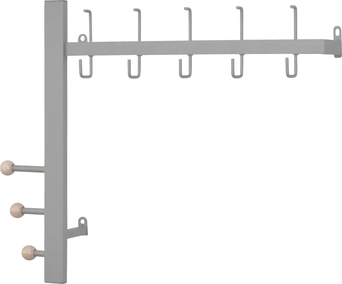 

Вешалка INOSIGN, (1 шт.), металл, ширина 64 см 64х53х15 см, цвет alufarben