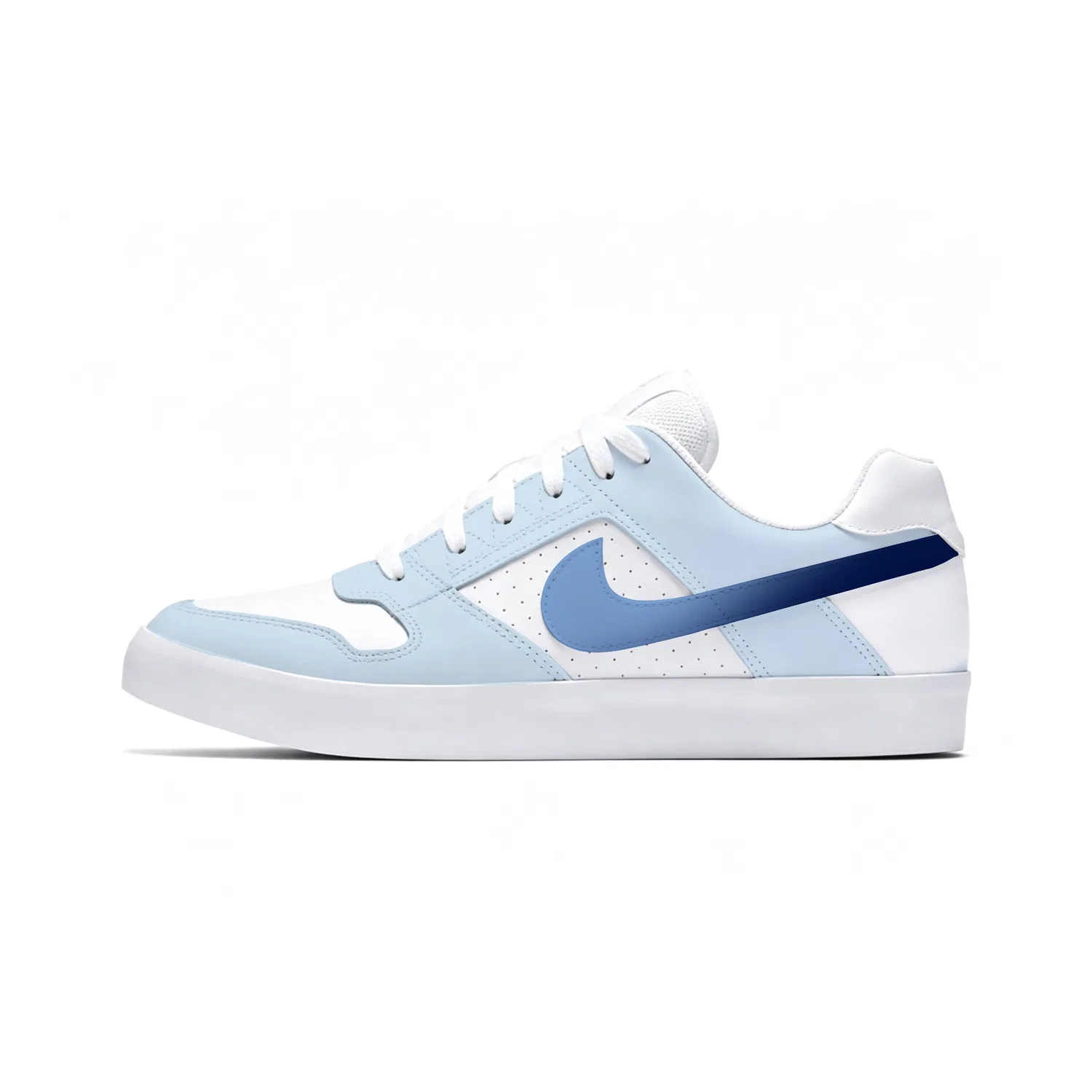 Кроссовки для скейтбординга Nike SB Delta Force VULC бело-голубые — фото 3