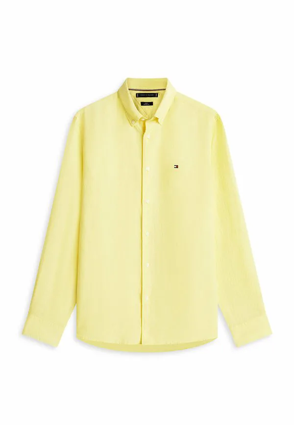 Рубашка прямого кроя из чистого выстиранного материала. Tommy Hilfiger, Citronella — фото 4