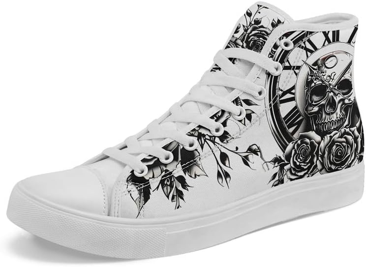 

Высокие кеды AWSOLE Skull для мужчин и женщин, модные розовые готические черные текстильные туфли, унисекс, на шнуровке, повседневные кроссовки для прогулок