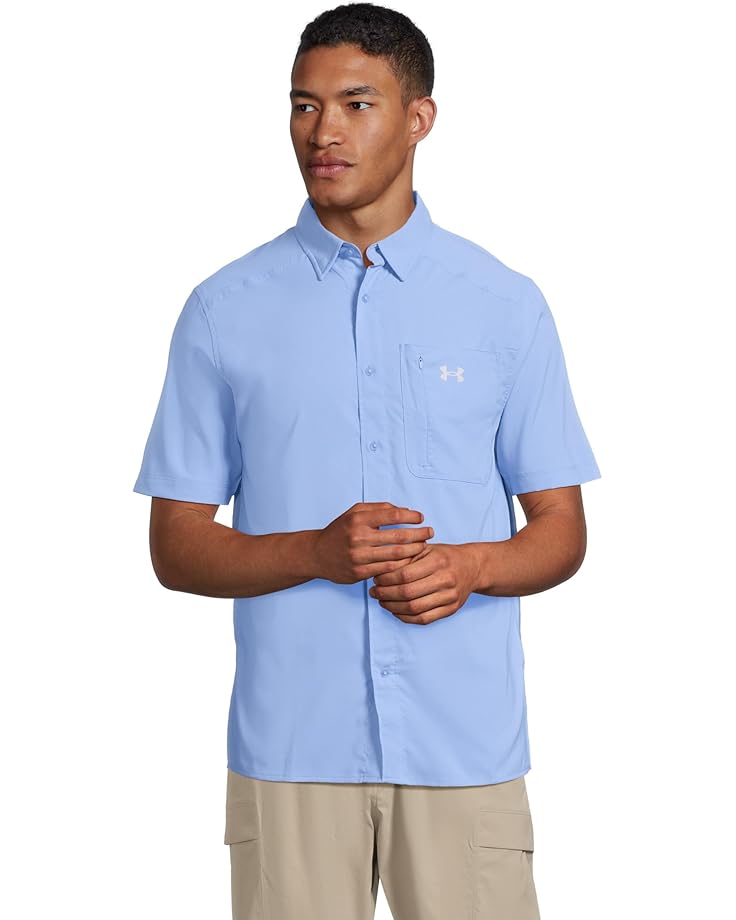 

Рубашка Under Armour Drift Tide 2.0 Short, цвет Carolina Blue/Halo Gray