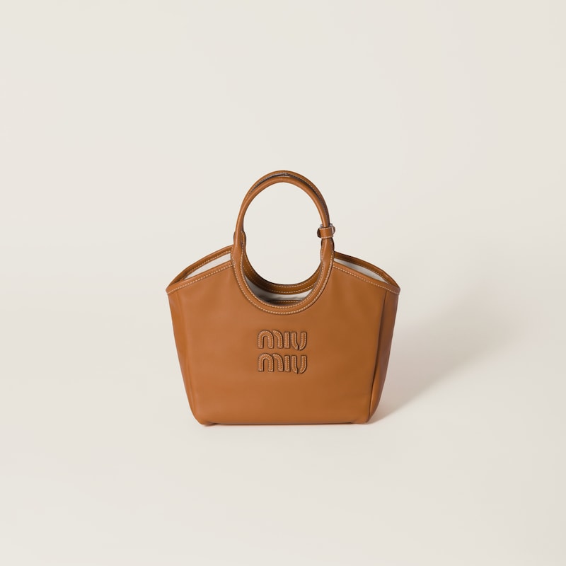 

Сумка из кожи плюща Miu Miu, коричневый
