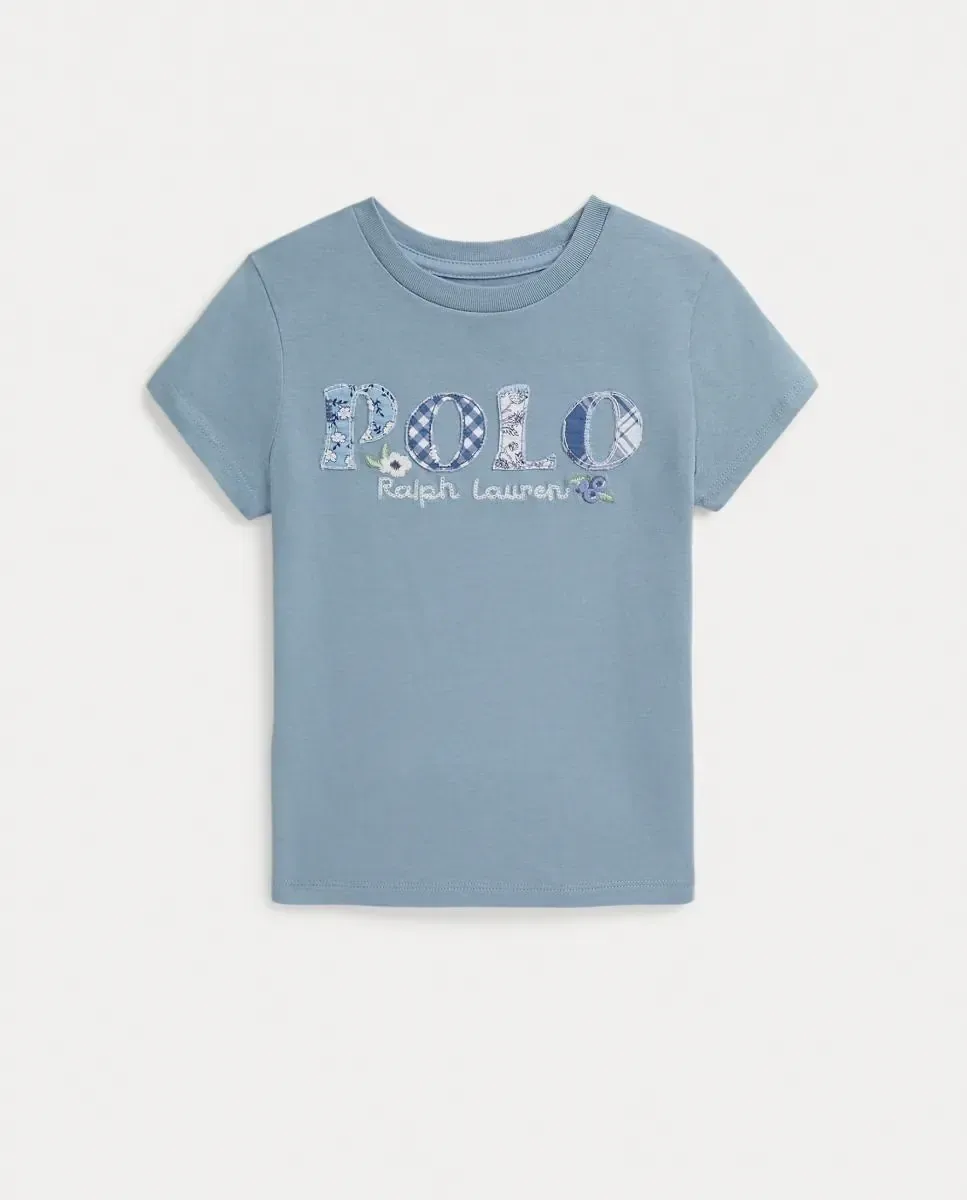 Детская хлопковая футболка Polo Polo Ralph Lauren, Porcelana