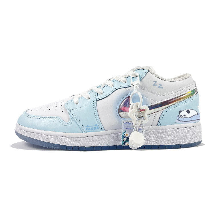 

Кроссовки Air Jordan 1 Vintage Basketball Shoes Women's Low-top White/blue, белый