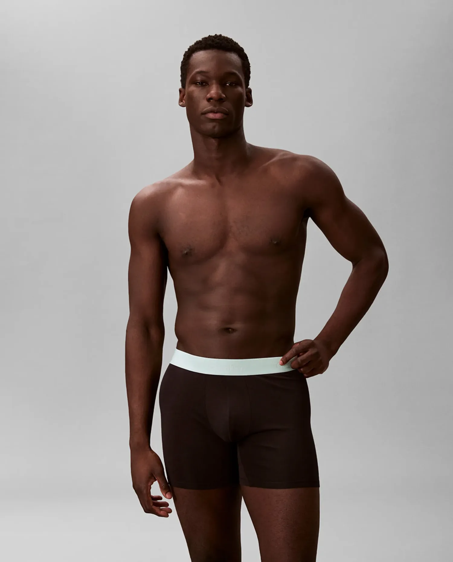 Набор из 3 длинных боксеров - Icon Cotton Stretch Calvin Klein, черный — фото 2