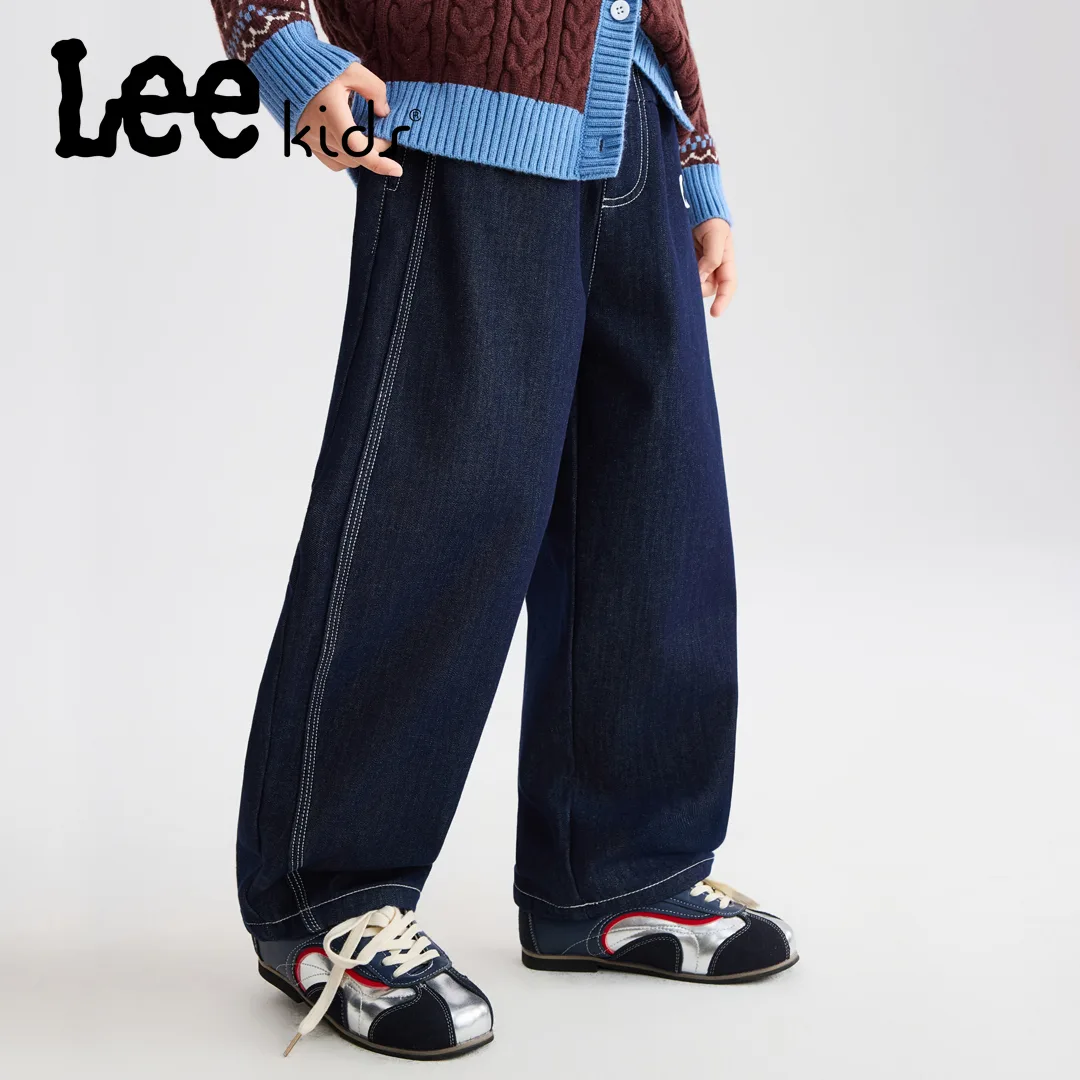 Джинсы F ce Lined Warm And Visible Straight Fit Vintage для детей Lee, темно-синий (Fleece-Lined) — фото 3