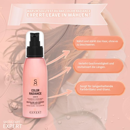 Средство для волос Expert Color Radiance Leave-In Treatment with Pomegranate and Niacinamide for Shine — фото 3