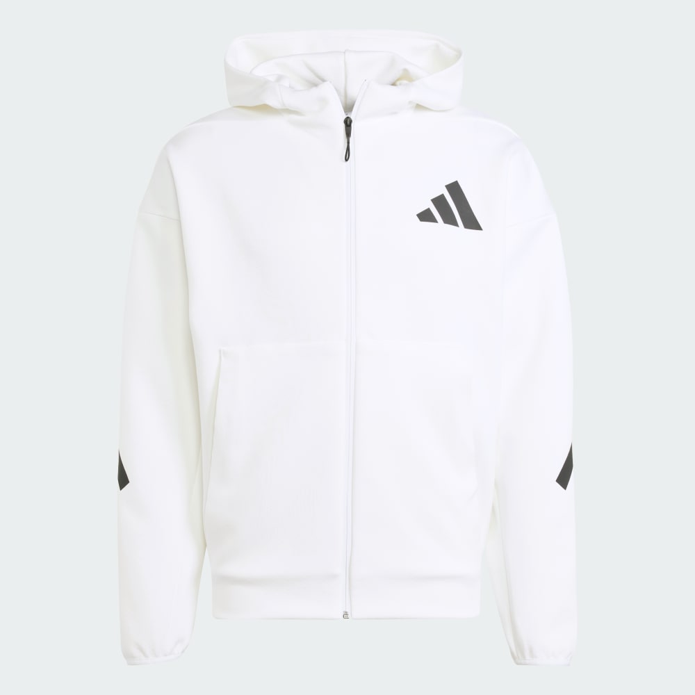 Спортивная куртка Adidas Z.N.E. Full-Zip Hooded Track Jacket, белый — фото 4
