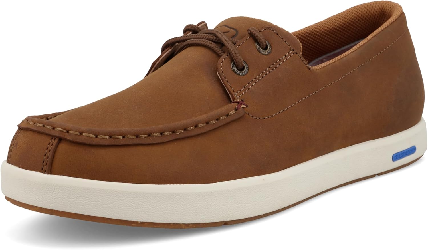 

Мокасины Twisted X Men's Boat Shoe Ultralite X, с мыском Мок и технологией CellStretch и Ultralite X, Lion Tan