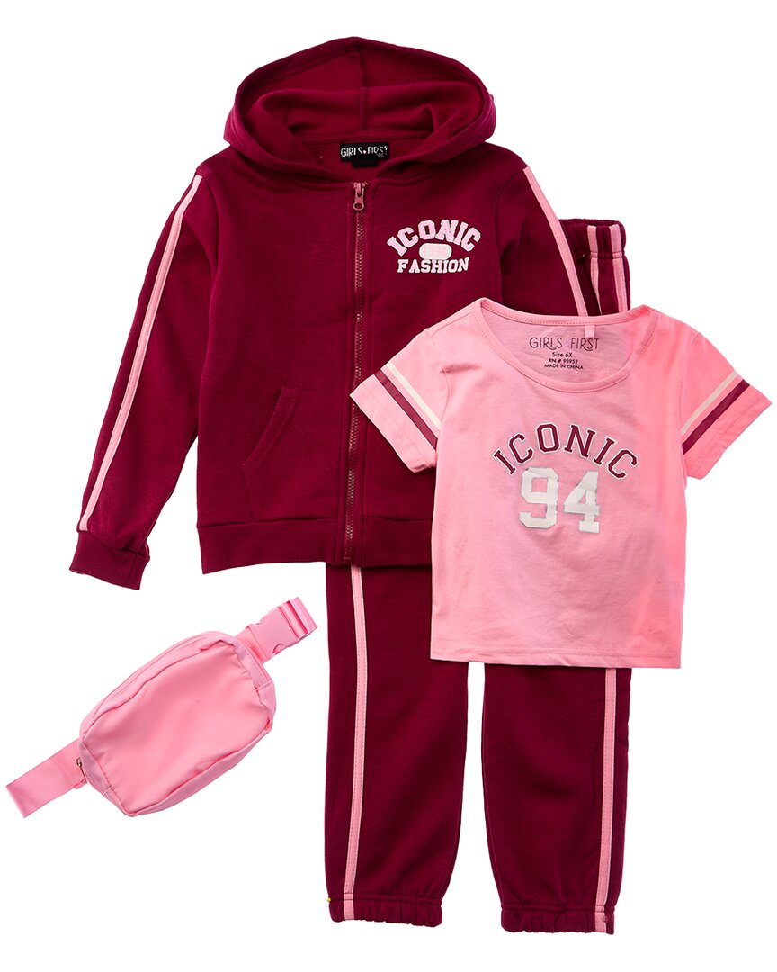 

Флисовый комплект Freestyle Iconic из 3 предметов, красный