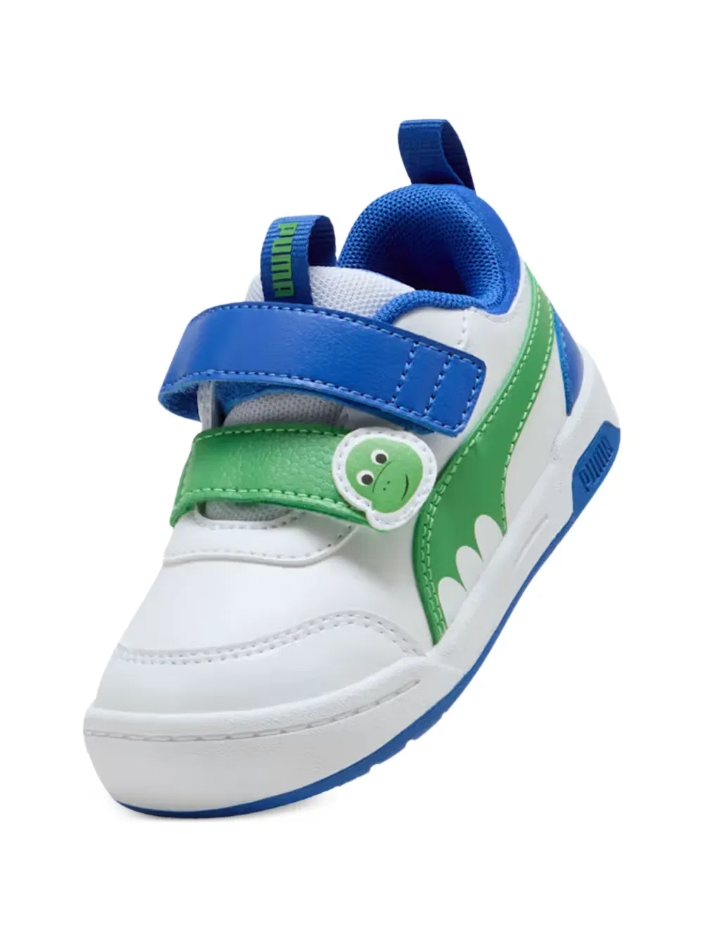Кроссовки с аппликацией в виде животных на ремешках Puma Kids, белый — фото 3