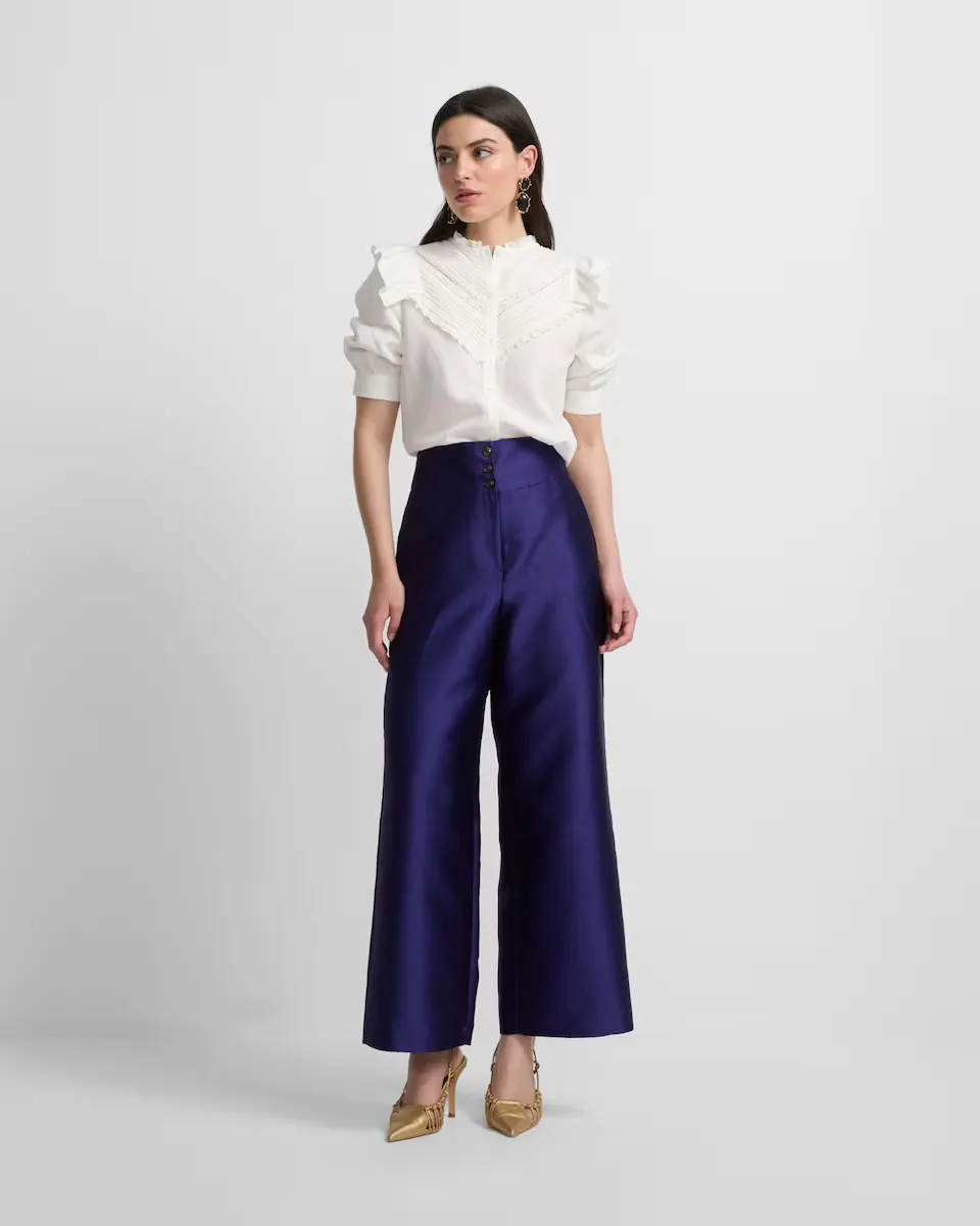 

Женские брюки фиолетового цвета из коллекции Event Collection Silbon, фиолетовый