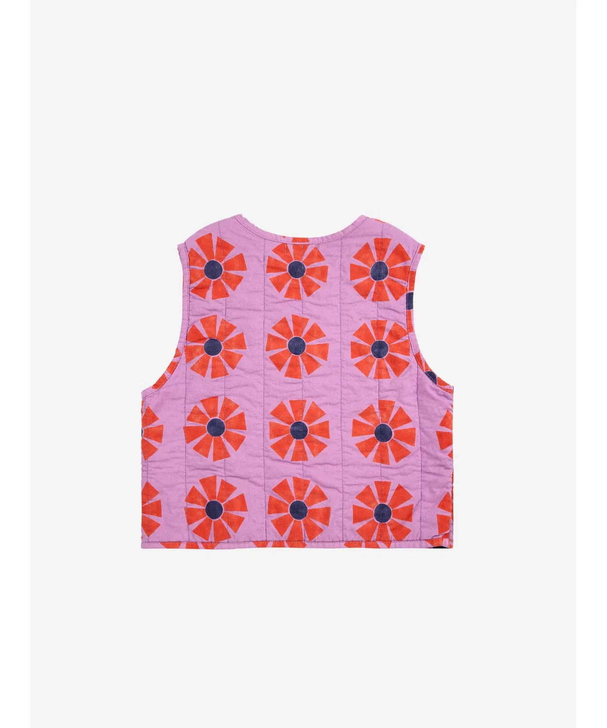 Жилет стеганый Kaleidoscope All Over Quilted Woven Vest из хлопка, оф-вайт — фото 3
