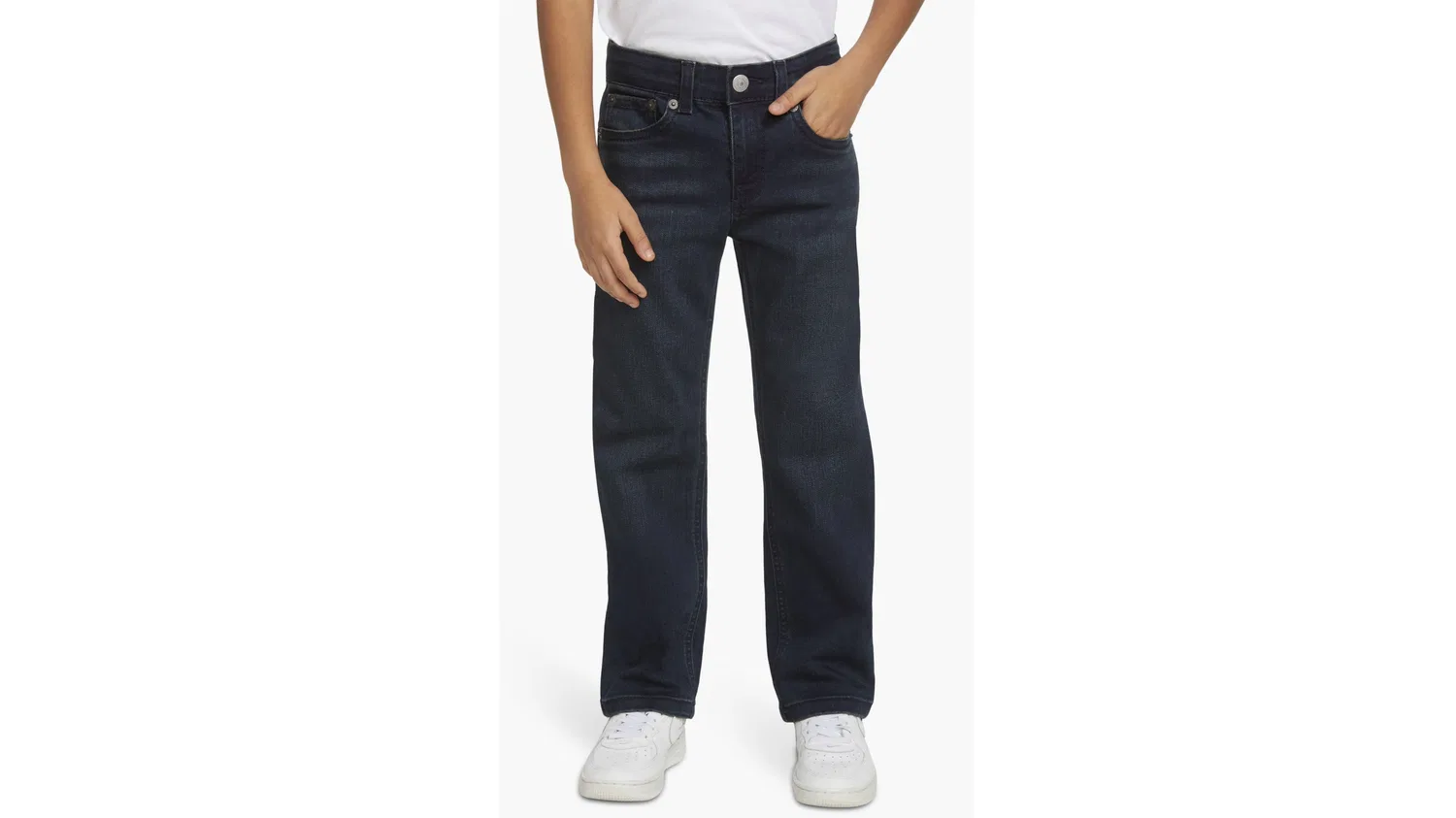 Прямые спортивные джинсы 514 для мальчиков 4-7 лет Levi's, Dark Wash — фото 2